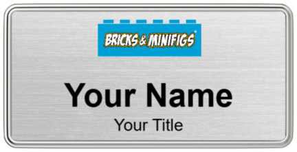 Custom name badges for Bricks & Minifigs
