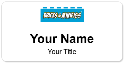 Custom name badges for Bricks & Minifigs