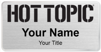 Custom name badges for Hot Topic