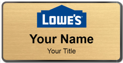 Custom name badges for Lowes
