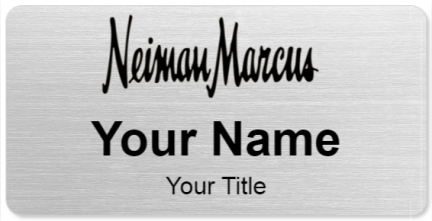 Custom name badges for Neiman Marcus