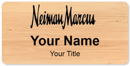 Custom name badges for Neiman Marcus