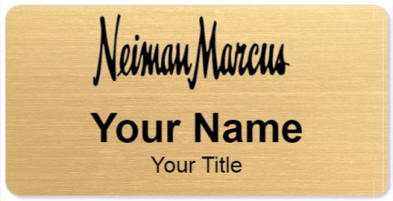 Custom name badges for Neiman Marcus