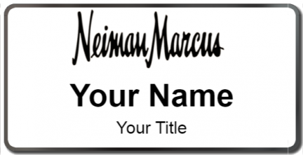 Custom name badges for Neiman Marcus