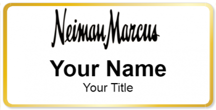 Custom name badges for Neiman Marcus