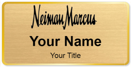 Custom name badges for Neiman Marcus