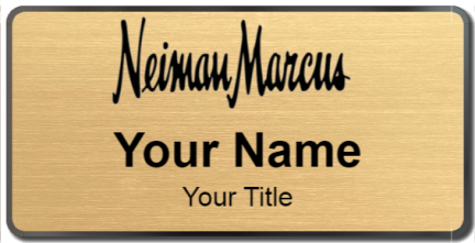 Custom name badges for Neiman Marcus