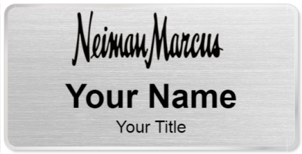 Custom name badges for Neiman Marcus
