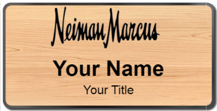 Custom name badges for Neiman Marcus