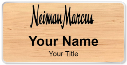 Custom name badges for Neiman Marcus