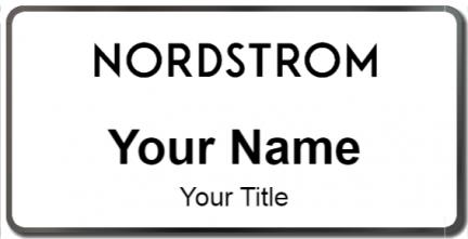 Custom name badges for Nordstrom