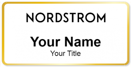 Custom name badges for Nordstrom
