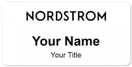 Custom name badges for Nordstrom