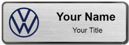 Custom name badges for Volkswagen
