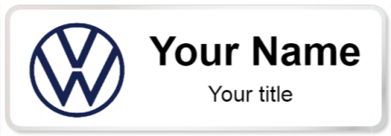 Custom name badges for Volkswagen