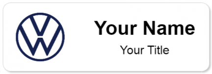 Custom name badges for Volkswagen