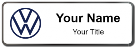 Custom name badges for Volkswagen