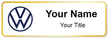 Custom name badges for Volkswagen