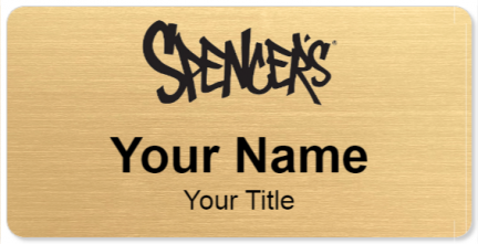 Custom name badges for Spencers