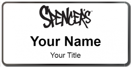 Custom name badges for Spencers