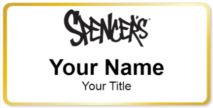 Custom name badges for Spencers