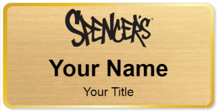 Custom name badges for Spencers