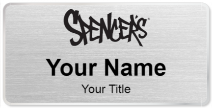 Custom name badges for Spencers