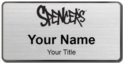 Custom name badges for Spencers