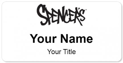 Custom name badges for Spencers