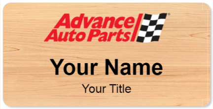 Custom name badges for Advance Auto Parts