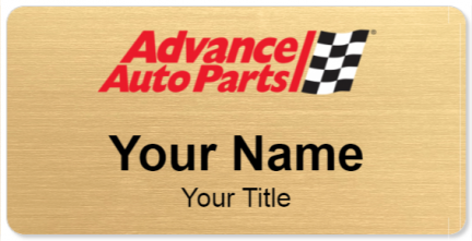 Custom name badges for Advance Auto Parts