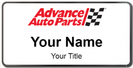 Custom name badges for Advance Auto Parts