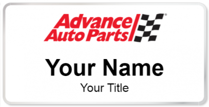 Custom name badges for Advance Auto Parts