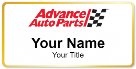 Custom name badges for Advance Auto Parts