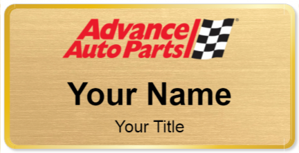 Custom name badges for Advance Auto Parts