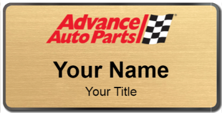 Custom name badges for Advance Auto Parts
