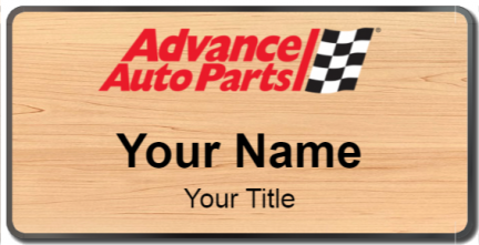 Custom name badges for Advance Auto Parts