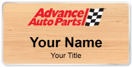 Custom name badges for Advance Auto Parts