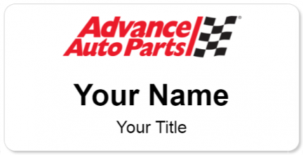 Custom name badges for Advance Auto Parts