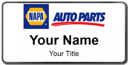 Custom name badges for Napa Auto Parts