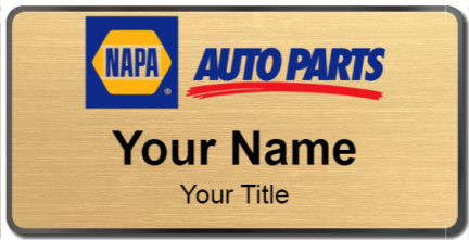 Custom name badges for Napa Auto Parts