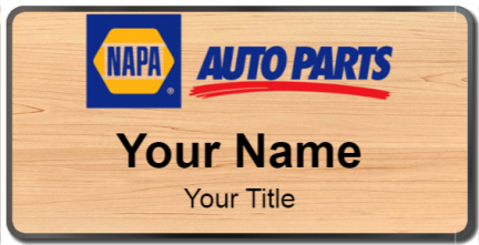 Custom name badges for Napa Auto Parts
