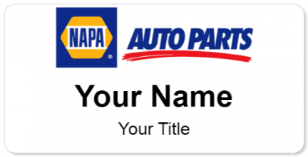 Custom name badges for Napa Auto Parts