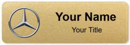 Custom name badges for Mercedes