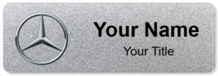 Custom name badges for Mercedes