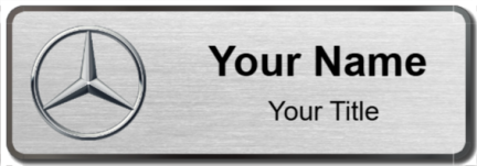Custom name badges for Mercedes