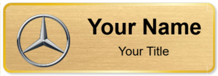 Custom name badges for Mercedes