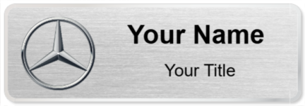 Custom name badges for Mercedes