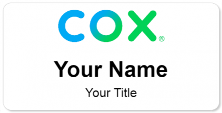 Custom name badges for Cox Communications