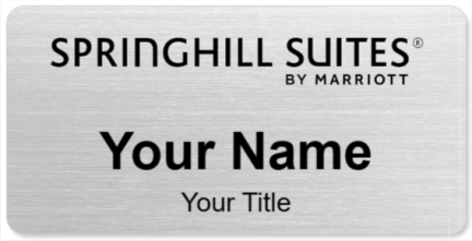 Custom name badges for SpringHill Suites